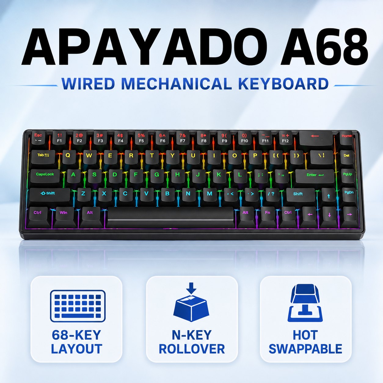 Проводная механическая клавиат – обзор и цена Keyboard Gaming Blue Switch