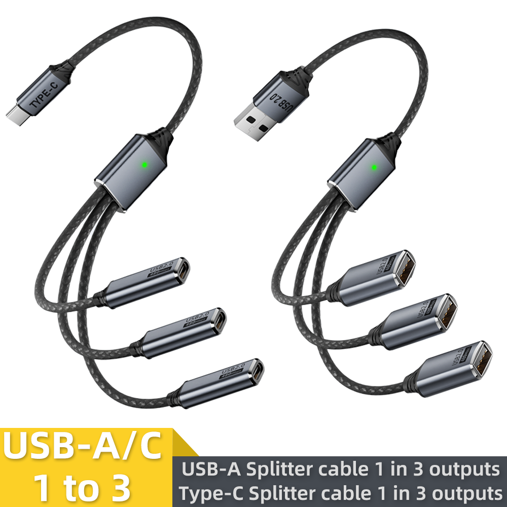 USB-кабель-разветвитель 1-в-3  – обзор и цена Gaming Keyboard Type C