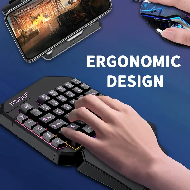 Комплект FocusOnPC TF900 2-в-1 – обзор и цена Gaming Keyboard 1 Hand