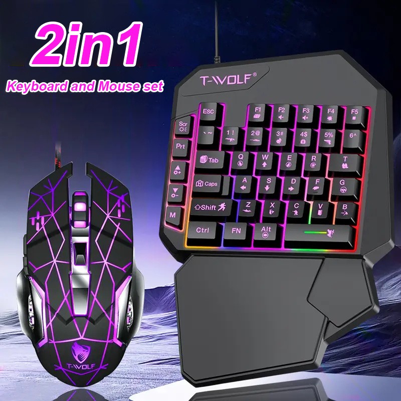 Комплект FocusOnPC TF900 2-в-1 – обзор и цена Gaming Keyboard 1 Hand